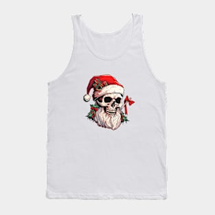 Christmas Celebration with a Skull Twist Tank Top